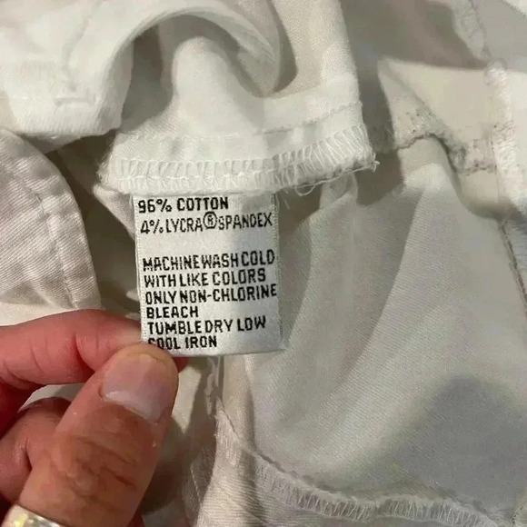 Talbots Petites White Stretch Field Jacket Womens 10 Button Closure Front Pocket - Picture 4 of 5